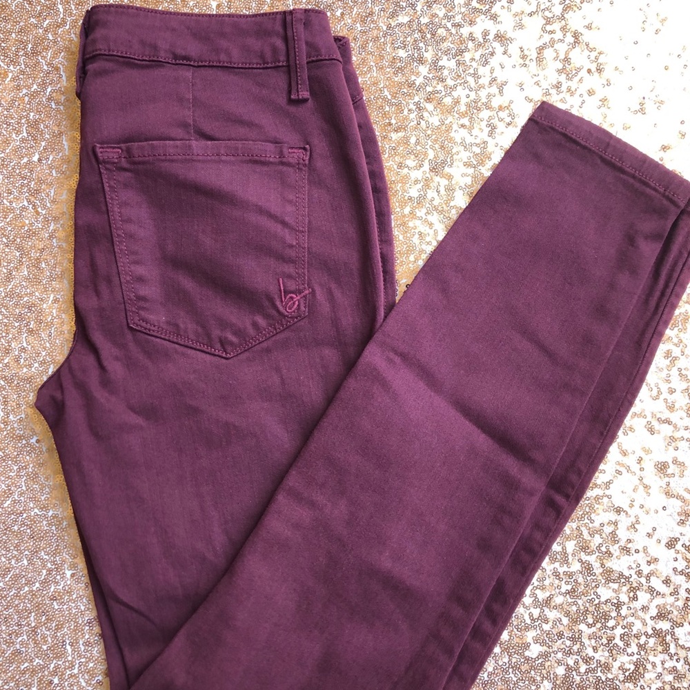 Bebe Jeans Size 26 Burgundy